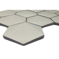 Glossy Pure Cement White Marble 3D Hexagon Tile 2′′ Hexagon Marble Mosaic